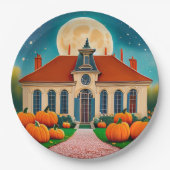 オータム/秋ムーン紙プレート ペーパープレート (正面)