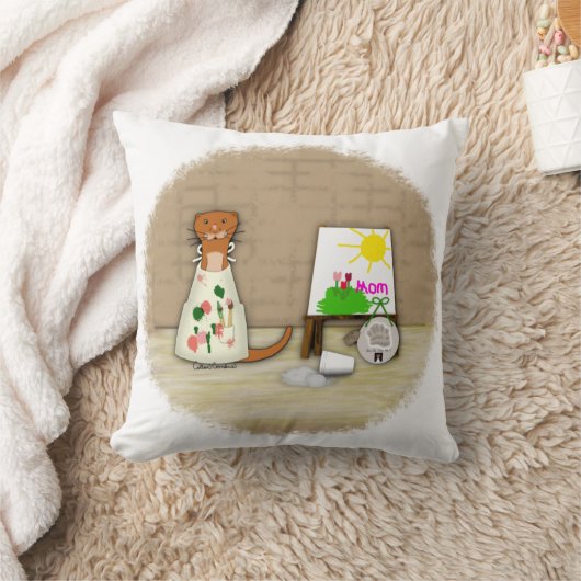 オーターのオリバーが母をギフト枕にする クッション (ブランケット)