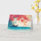 オーター秋の散歩 カード (黄色い花)