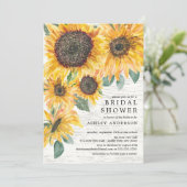 オータ素朴ムサンフラワーズフローラブライダルシャワー 招待状 (スタンド正面)