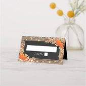 オータ素朴ム秋ウッドバーン結婚ズ プレイスカード (正面)