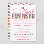 オーダカスタムースイートエメシンベビーシャワー招待状 招待状 (正面/裏面)