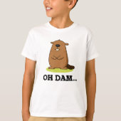 オーダムビーおもしろいバープン Tシャツ (正面)