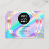 オーダモダンー感謝していロゴのホログラフィ 名刺 (裏面)