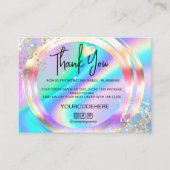 オーダモダンー感謝していロゴのホログラフィ 名刺 (正面)