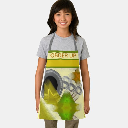 「オーダーアップ」オールオーバープリントエプロン エプロン (インサイチュ)