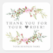 オーダーアーティザン記事ガーランドありがとう スクエアシール (正面)