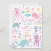 オーダーザシークリーチャー1st誕生日パーティー 招待状 (正面)