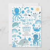 オーダーザシークリーチャー1st誕生日パーティー 招待状 (正面)