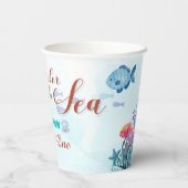 オーダーザシーブラウンマーメイドガールズ1st誕生日 紙コップ (裏面)