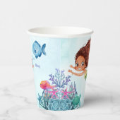 オーダーザシーブラウンマーメイドガールズ1st誕生日 紙コップ (右)