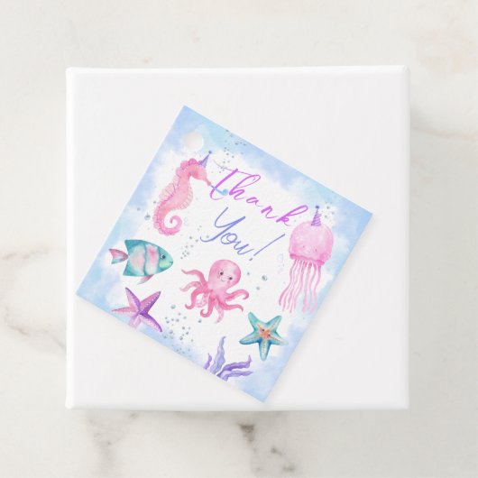 オーダーザシー |マーメイド1歳の誕生日かわいい海 フェイバータグ (インサイチュ)