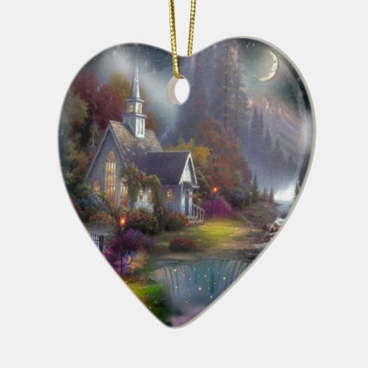オーダーチャーチアートの家 セラミックオーナメント (左)