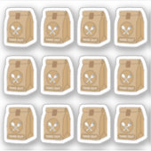 オーダーテイクアウト食品バッグ舞城プランナーカレンダー シール (正面)