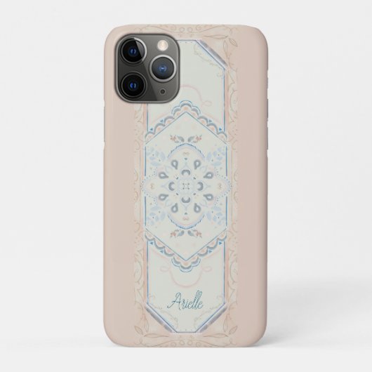 オーダーネーム入り デリケート シースルーメダリオン Case-Mate iPhoneケース (裏)