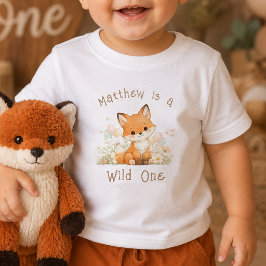 オーダーネーム Wild One 1歳の誕生日 赤ちゃん 男の子 シャツ