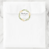 オーダーフローラルウォラスステッカーカスタム ラウンドシール (バッグ)