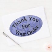 オーダーブルーウェーブプロフェッショナル 楕円形シール (封筒)