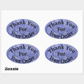 オーダーブルーウェーブプロフェッショナル 楕円形シール (シート)