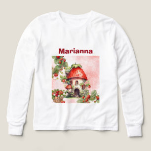 オーダーメイドいちごと小さなねずみのトリブレンドTシャツ