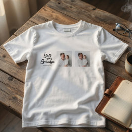 オーダーメイドおじいちゃん写真Tシャツ | カスタムギフト  Tシャツ