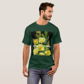 オーダーメイドお祝いメッセージ 黄色い花の画像プリント Tシャツ (正面フル)