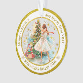 オーダーメイドくるみ割り人形バレエ クリスマス - ギフト オーナメント (正面)