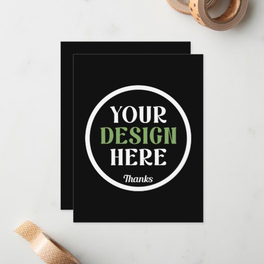 オーダーメイドでユニーク、洗練されたミニマルなハーシーのキスチョコレート ノートカード (正面/裏面インサイチュ)