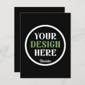 オーダーメイドでユニーク、洗練されたミニマルなハーシーのキスチョコレート ノートカード (正面/裏面)