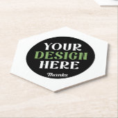 オーダーメイドでユニーク、洗練されたミニマルなハーシーのキスチョコレート ペーパーコースター (アングル)