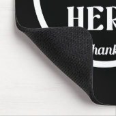 オーダーメイドでユニーク、洗練されたミニマルなハーシーのキスチョコレート マウスパッド (コーナー)