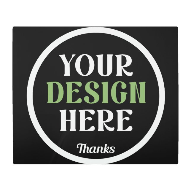 オーダーメイドでユニーク、洗練されたミニマルなハーシーのキスチョコレート メタルプリント (正面)