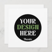 オーダーメイドでユニーク、洗練されたミニマルなハーシーのキスチョコレート 招待状 (正面/裏面)