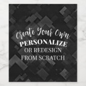 オーダーメイドで作成 ワインラベル (シングルラベル)