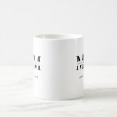 オーダーメイドのお母さんの名前ギフト コーヒーマグカップ (中央)