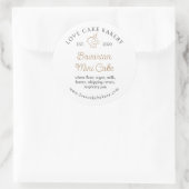 オーダーメイドのお菓子 ラウンドシール (バッグ)