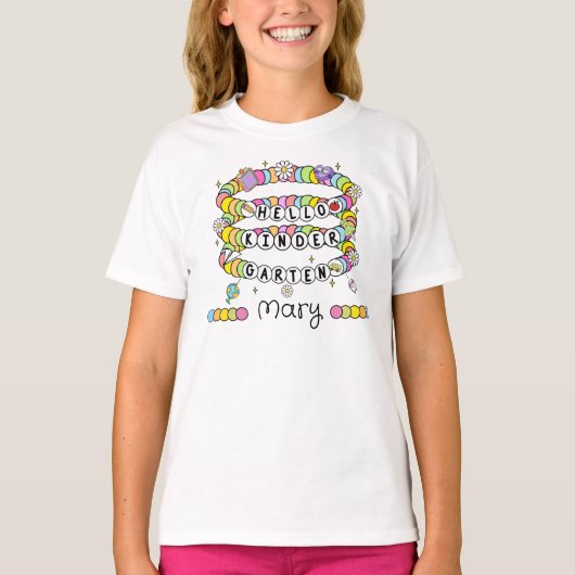 オーダーメイドのこんにちは幼稚園Tシャツ Tシャツ (正面)