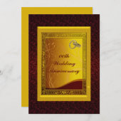 オーダーメイドのアニバーサリー パーティー 招待状 (正面/裏面)