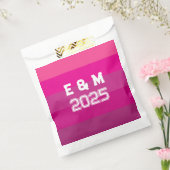 オーダーメイドのイニシャルと年 フェイバーバッグ (封をした状態)