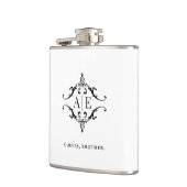 オーダーメイドのイニシャル入り groom 友達用 フラスコ フラスク (左)