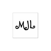 オーダーメイドのイニシャル ラバースタンプ (インプリント)