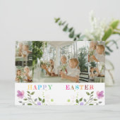 オーダーメイドのイースター写真コラージュ フラットカード シーズンカード (スタンド正面)