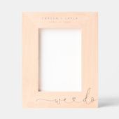 オーダーメイドのウェディングギフト レーザー彫刻フレーム (正面)