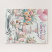 オーダーメイドのウェディングシャワーパズル ジグソーパズル (横)