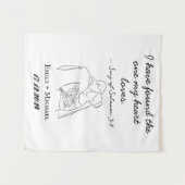 オーダーメイドのウェディングタペストリー タペストリー (正面(横))