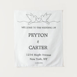 オーダーメイドのウェディングタペストリー タペストリー