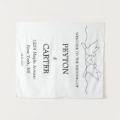 オーダーメイドのウェディングタペストリー タペストリー (正面(横))