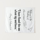 オーダーメイドのウェディングタペストリー タペストリー (正面(横))