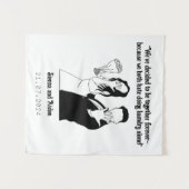 オーダーメイドのウェディングタペストリー タペストリー (正面(横))