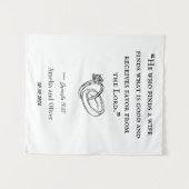 オーダーメイドのウェディングタペストリー タペストリー (正面(横))